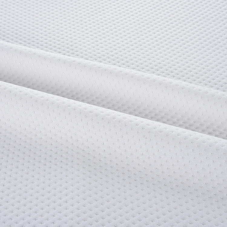 White 3D Spacer Knitting 100% Polyester Jacquard Mattress Fabric