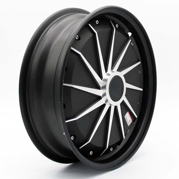 Single shaft motor for 12 inch 3000W wheel hub disc brake high-power brushless DC electric tricycle