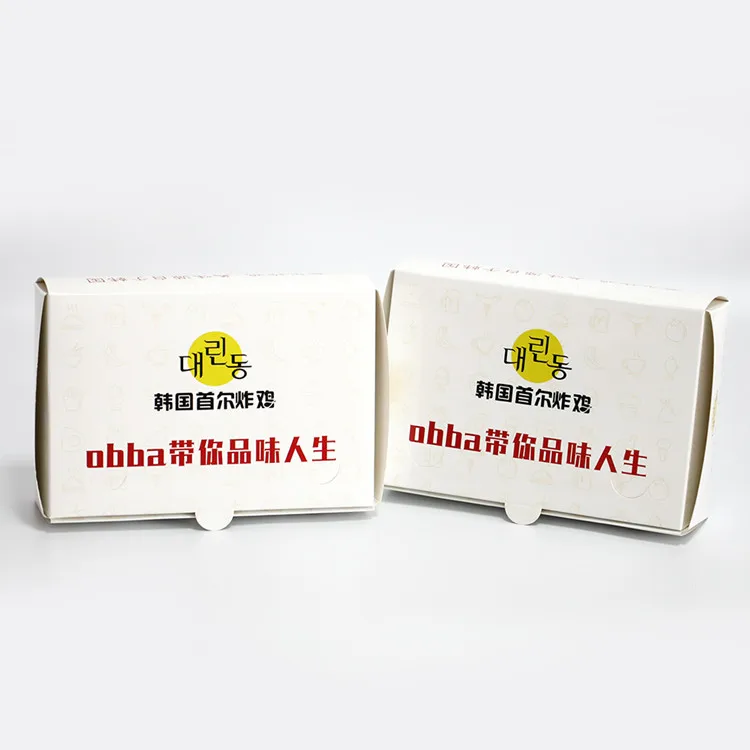 Paper fried chicken box fast food packaging