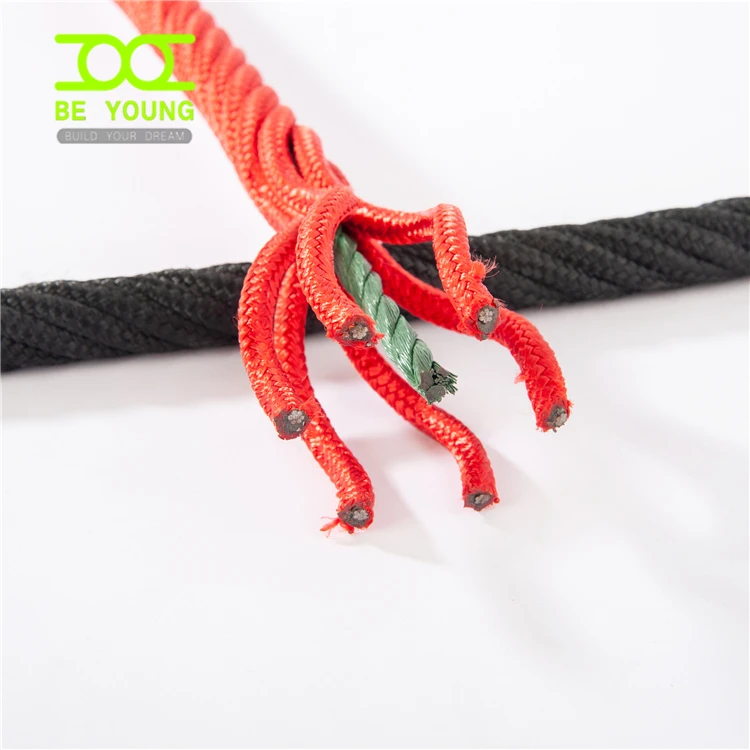 6 Strand Wire Cores Nylon Twisted Combination Rope Marine High Tensile Playground Swing Rod Tension