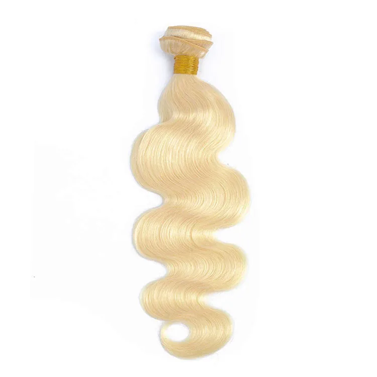 High Quality Body Wave 613# Blonde Hair Extensions,good texture different color hair weaves,Cheap virgin remy hair color 613