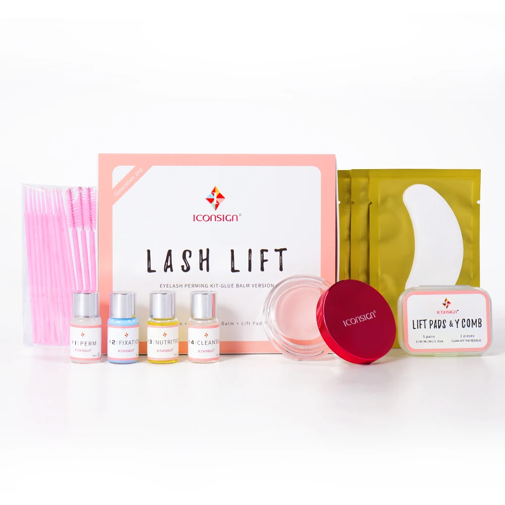 Iconsign generation 2nd lash lift & brow lift kit for salon DIY lashlifting kit with OEM service