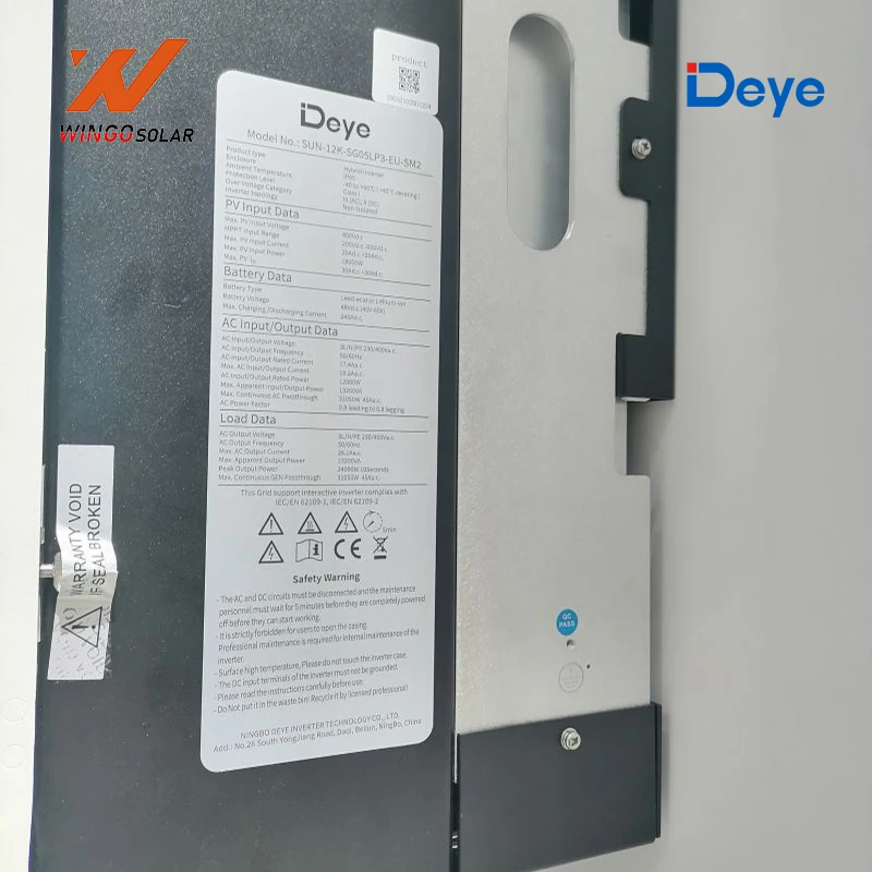 Гибридный инвертор Deye 20 кВт SUN-20K-SG01HP3-EU-AM2 солнечный система зарядного устройства 3-фазный