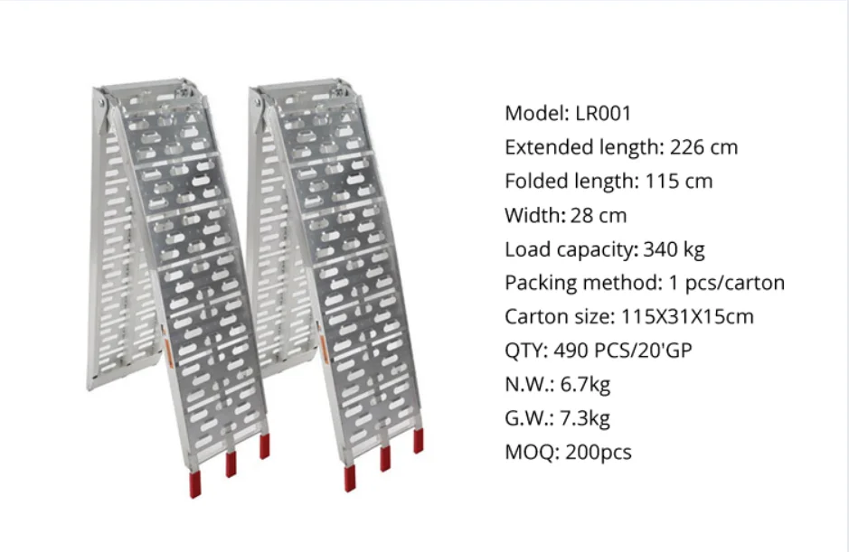 Superior Quality Utility Outdoor steel ramp for atv Wholesale Custom Outdoor ramp ladder motorcycle