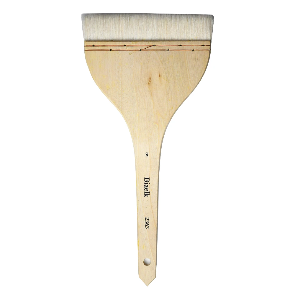 Lawin.kids High Quality Customize size Goat Hair Wooden Handle Watercolor Artist Art Supplies Paint Hake Brush