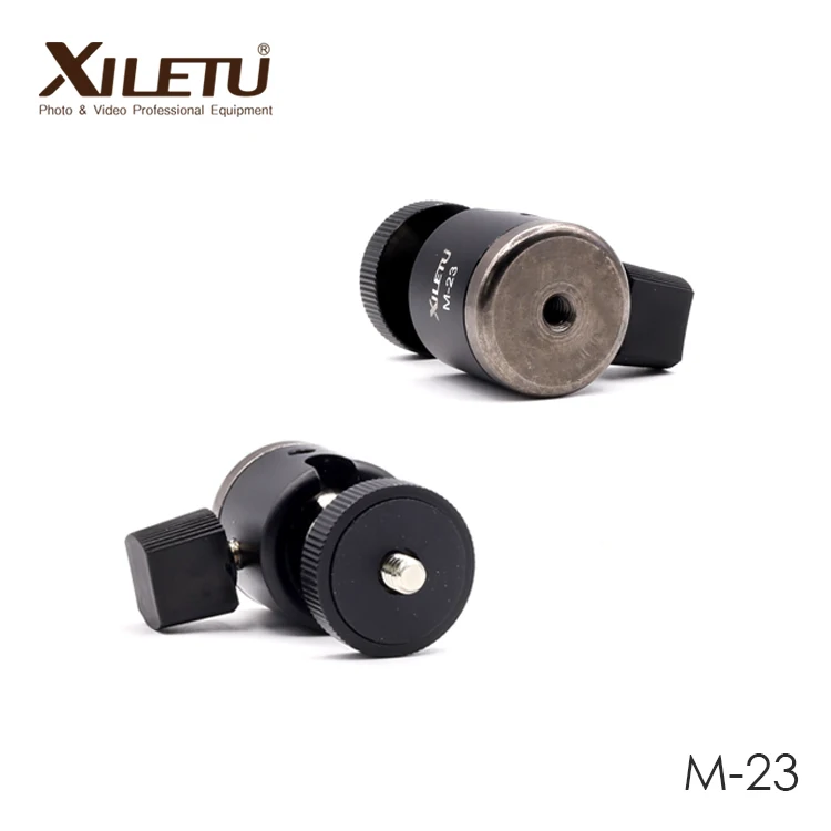 
XILETU M-23 Camera Accessories Mini Ball Head Tripod Head 1/4 in Screw For Canon Nikon DSLR& Mirrorless Camera Smartphone 
