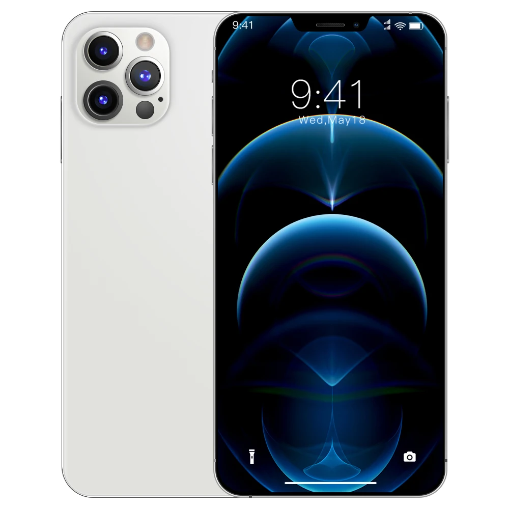  2020 Новый i12 Pro Max 6 7 дюймов дисплей смартфон 4 аппарат не привязан к оператору сотовой связи 8 + 512GB Android мобильных телефонов с двумя сим-картами для сотового