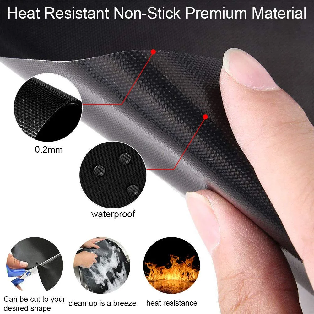 Food Grade Safe Heat Resistance PTFE Taylor Clamshell Grill Release Sheet Reusable Grill Mat PTFE Sheet