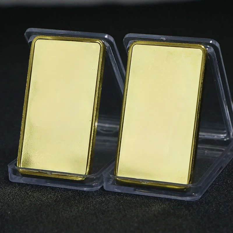 Custom Switzerland Collect Gift Ingot One Ounce 1OZ Silver Gold Plated bar Bullion