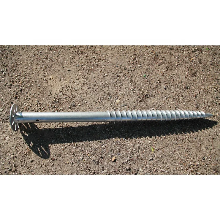 ISO9001:2015 Certificate High strength Ground screw pile anchor for foundation