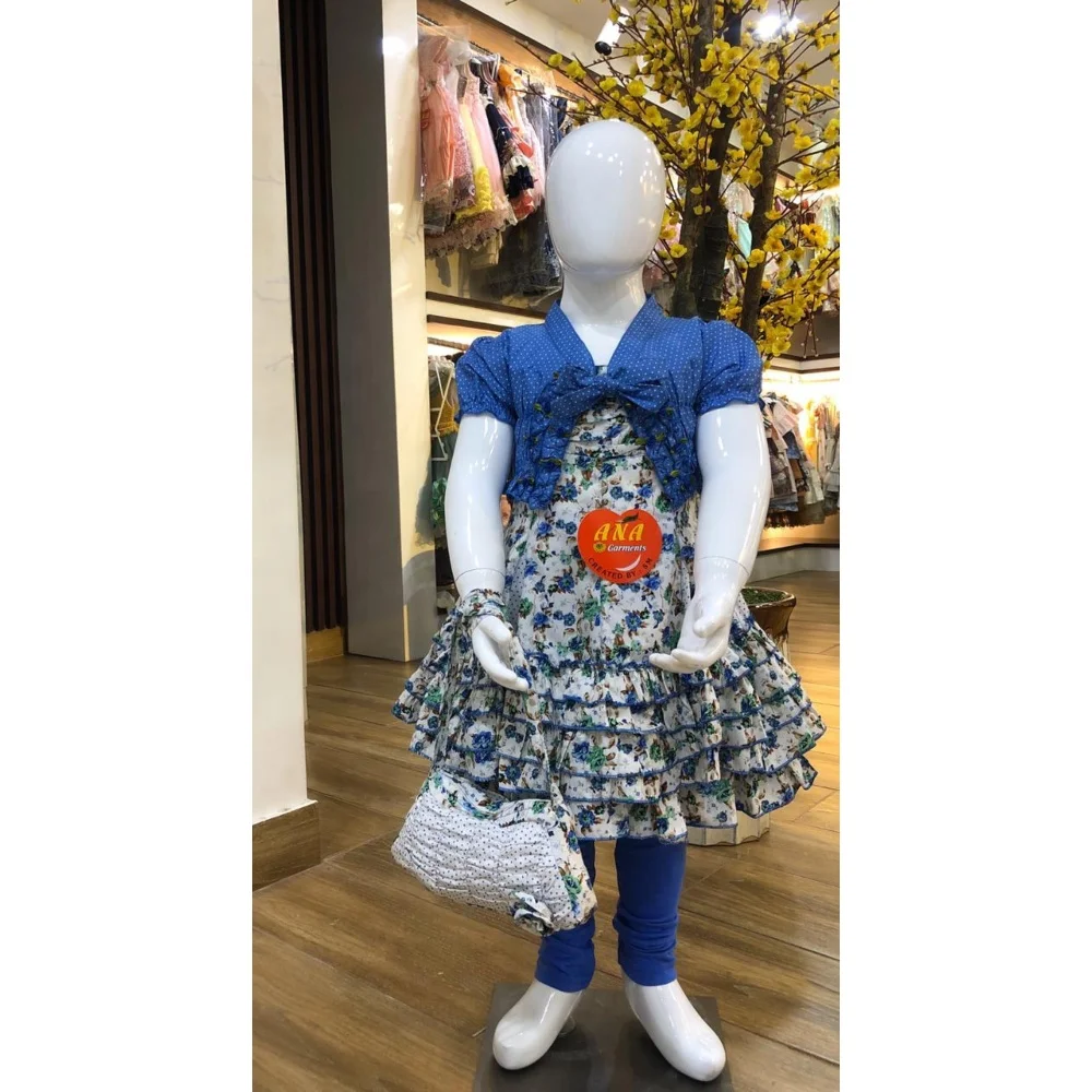 printed cotton freely frock printed fancy baby frock cute latest cotton baby dress designs fairy dress with purse