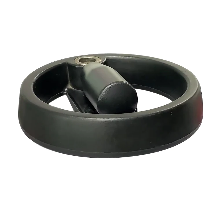 Bakelite round handwheel with rotating handle