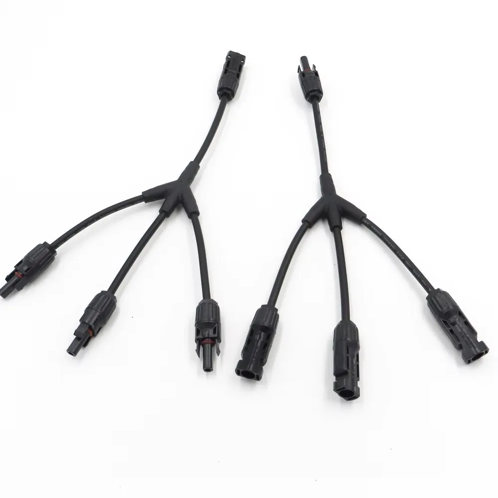 High quality IP68 1 to 3 branch 3Y 4mm2 solar connector 1000V 30A 3-1 Pair AC DC PV Cable Panel Conector for solar system