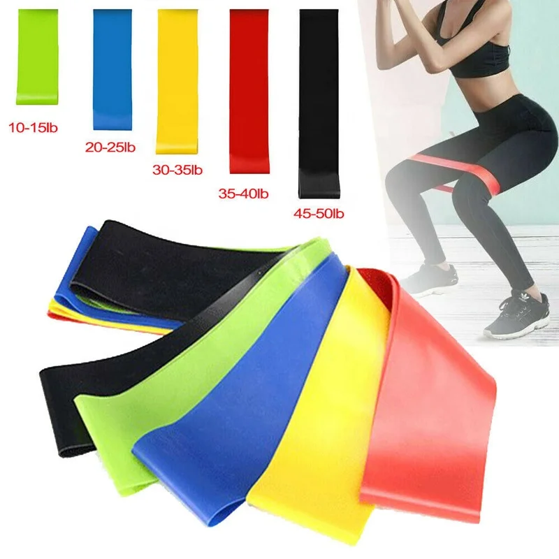 Quality hip bands resistance pattern elastic fitness training resistance bands heavy duty latex bands