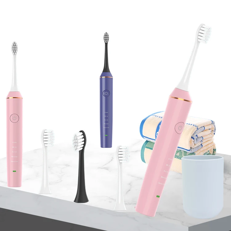 Mh V2 CE ROHS Tooth Brush Sonic Electric Toothbrush For Adult With 2 Pcs Toothbrush Head