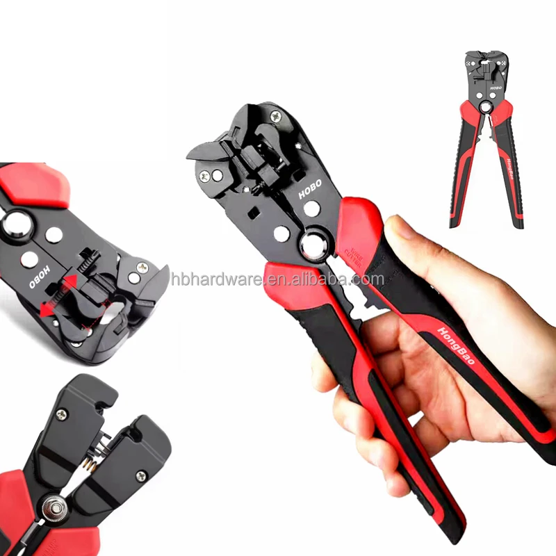 OEM 3 in 1 Wire Stripper Fast Quick Match Size strip 0.2 - 6.0 mm 24 - 10 AWG Universal Generic Auto Self Adjust Stripping Plie