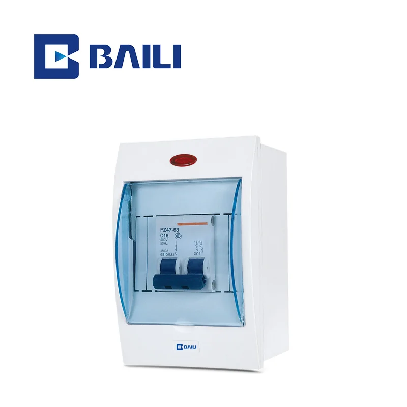 BAILI VTI 4way Surface Mounting Full Plastic Control Panel Distribution Box with indicator light