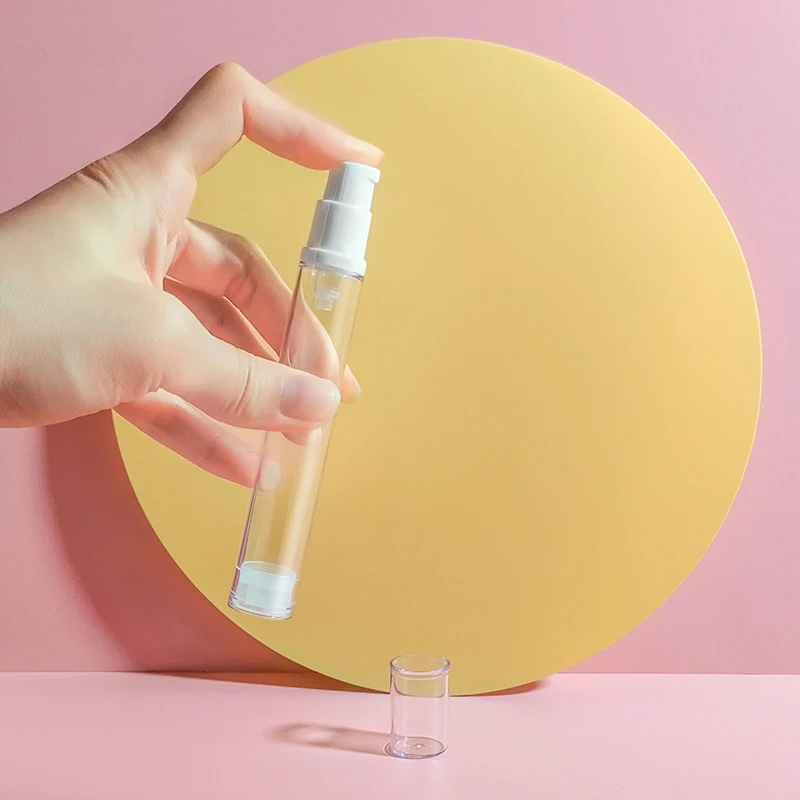 Hot custom color plastic airless pump bottle 15 ml essential oil (new) 5ml 10ml 15ml