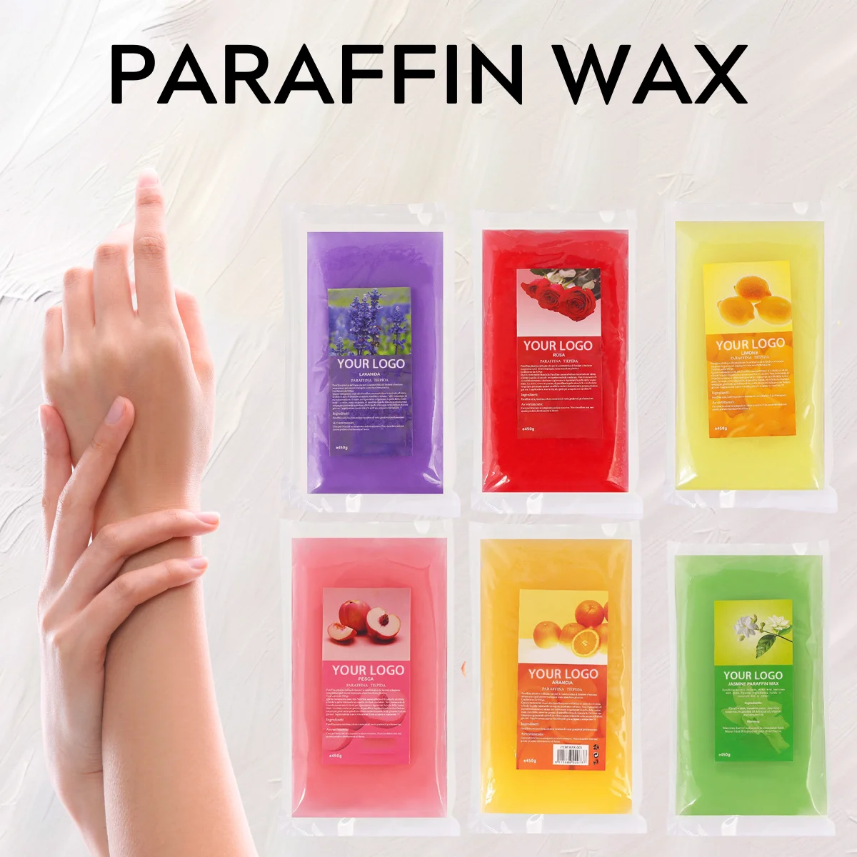 450g Beauty Paraffin Wax Hand Care Beauty Wax Moisturizing Whitening  Care Hand Paraffin Bath Skin Treatment  Hand And Foot