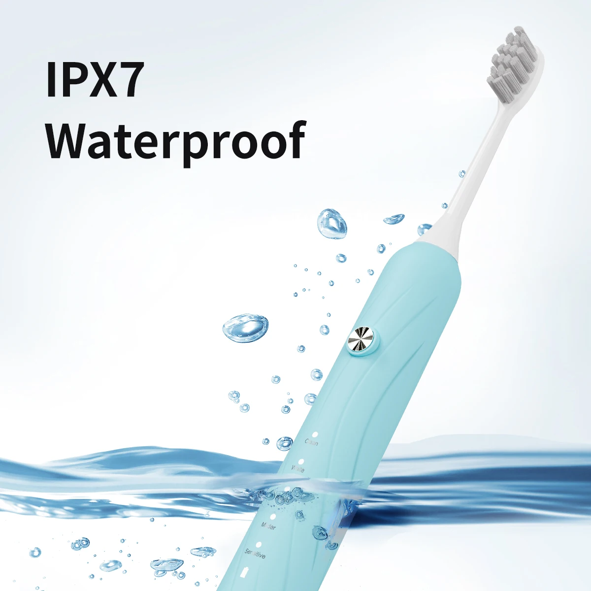 Перезаряжаемая Портативная звуковая электрическая зубная щетка 5 рабочих режимов IPX7 мягкая для взрослых