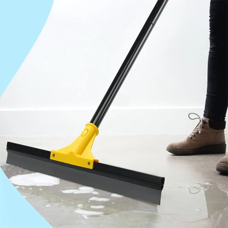 Professional Floor Scrubber Squeegee  Plastic brush Rubber Broom