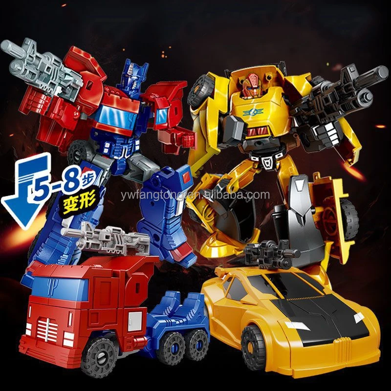 DMG Toy hot sale transformable deformation robot toys distortion inertial sliding car change shape robot trans robot toy car