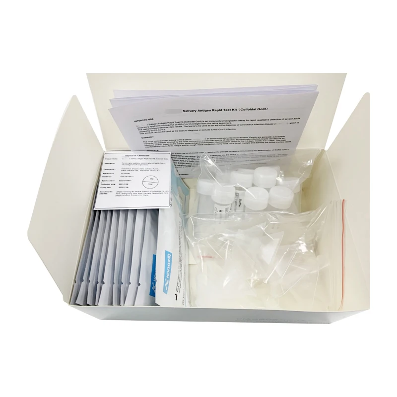 Saliva test (ICOVS-702G-2) Disposable rapid diagnosis medical antigen saliva for 10 persons