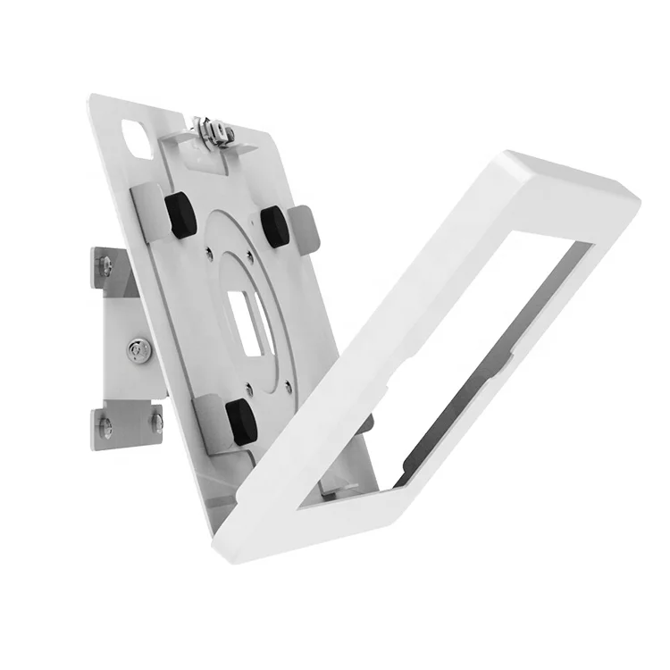 Tablet enclosure tilt 30 degree wall mount tablet display stand for ipad