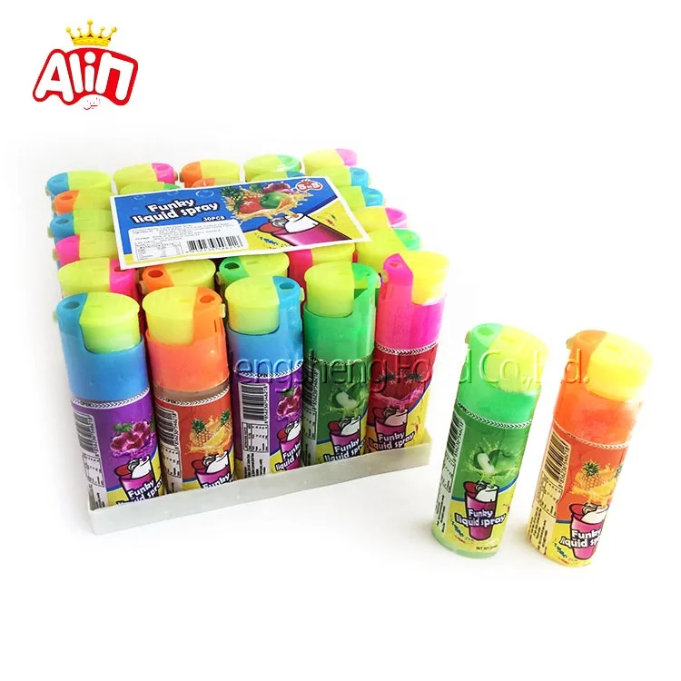 sweet sour  flavor fruit  sour sweets  Cartoon lighter  liquid lighter  sour spray liquid candy