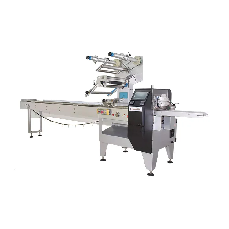 Автоматическая упаковочная бумажная чашка торт горизонтальная упаковочная машина
