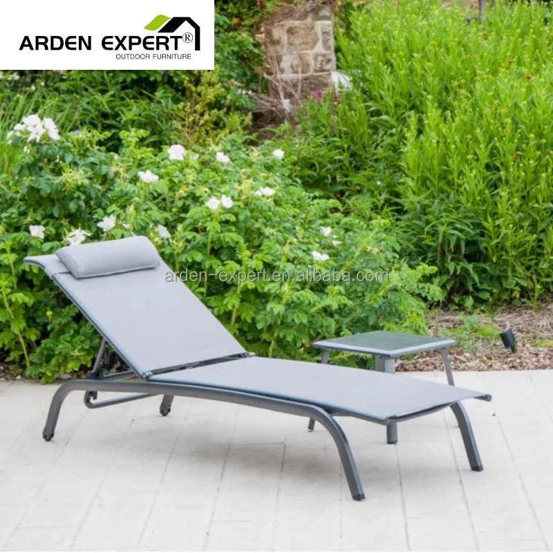 Professional Technique Provider Hot Sale Pool Furniture Hotel Sling Lounger  Chaises In Spain Market