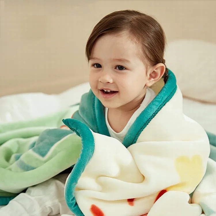 Four seasons general newborn throw polyester baby soft custom printed minky blankets