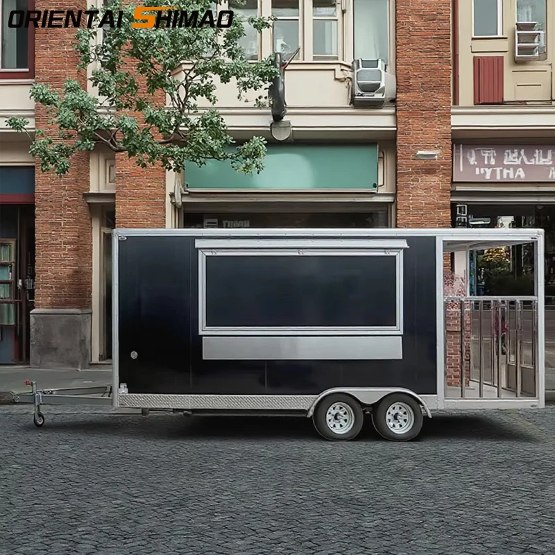 China hot dog coffee concession food trailer street kiosk small food cart pizza oven food truck