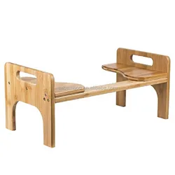 Bamboo bathroom squatty potty toilet stool