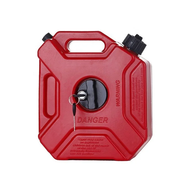 GARIDA for SUV Truck Logistics HDPE Plastic Camping Travel Red 3 Gallon Jerry Can Oil Gasoline Fuel Tank 11.4L Bucket Accepted