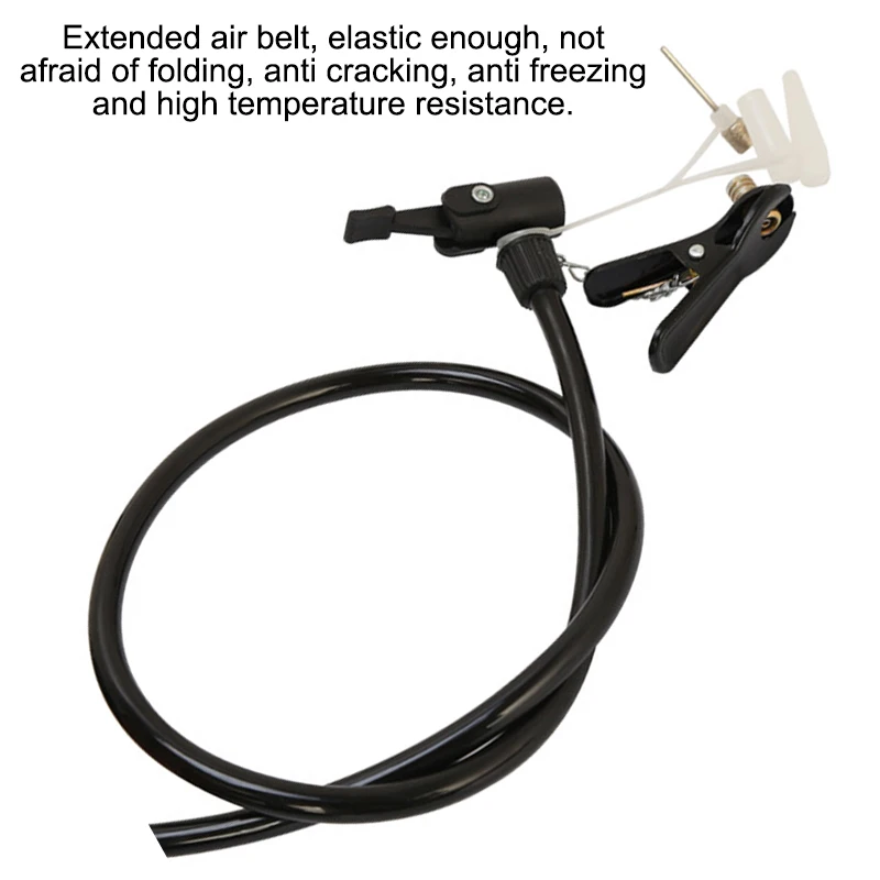 Aluminum alloy belt air pump, a universal air pump for new mountain bike and motorcycle tires.