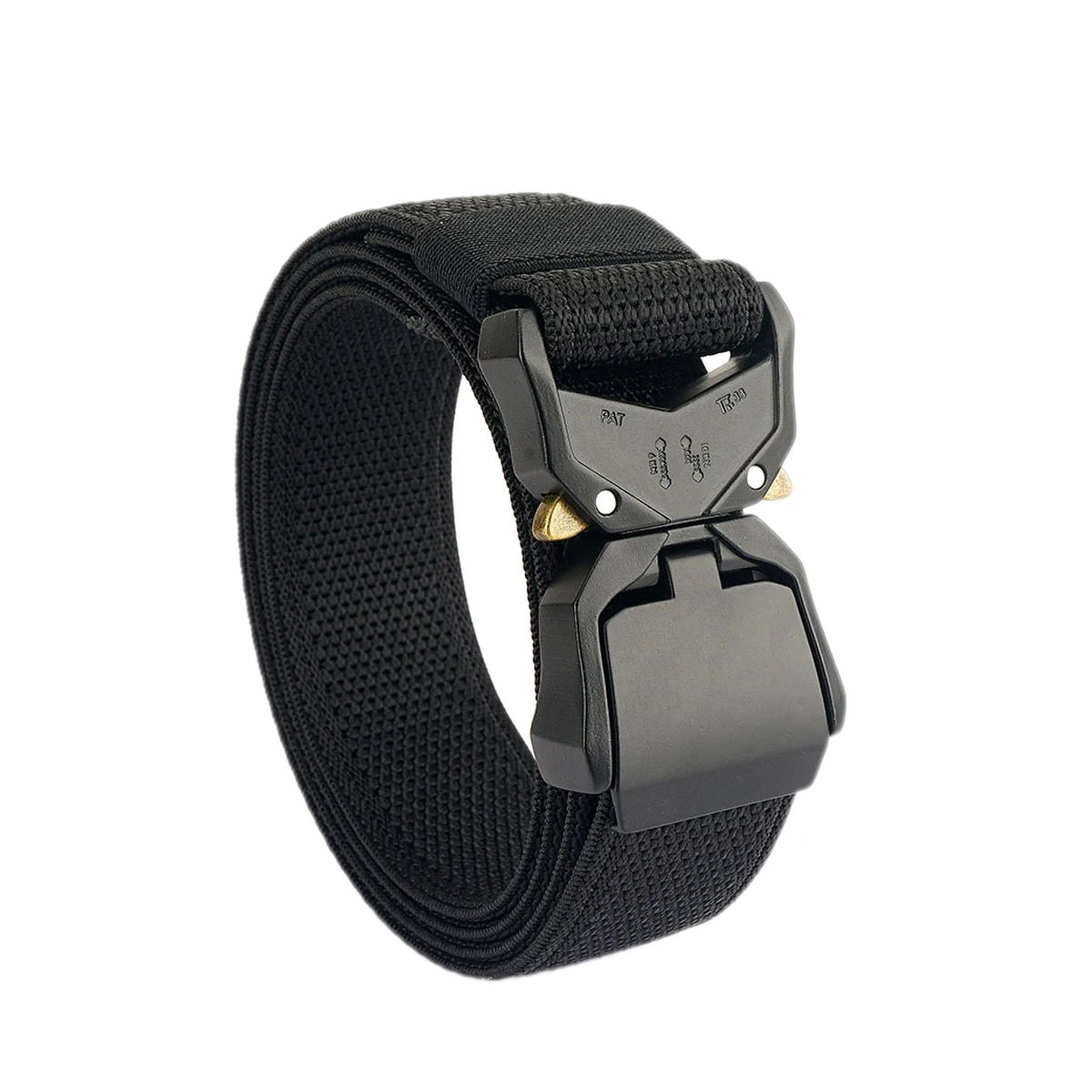 Military Style Tactical Belt with Heavy Duty Quick Release Buckle Nylon Riggers Belts for Men