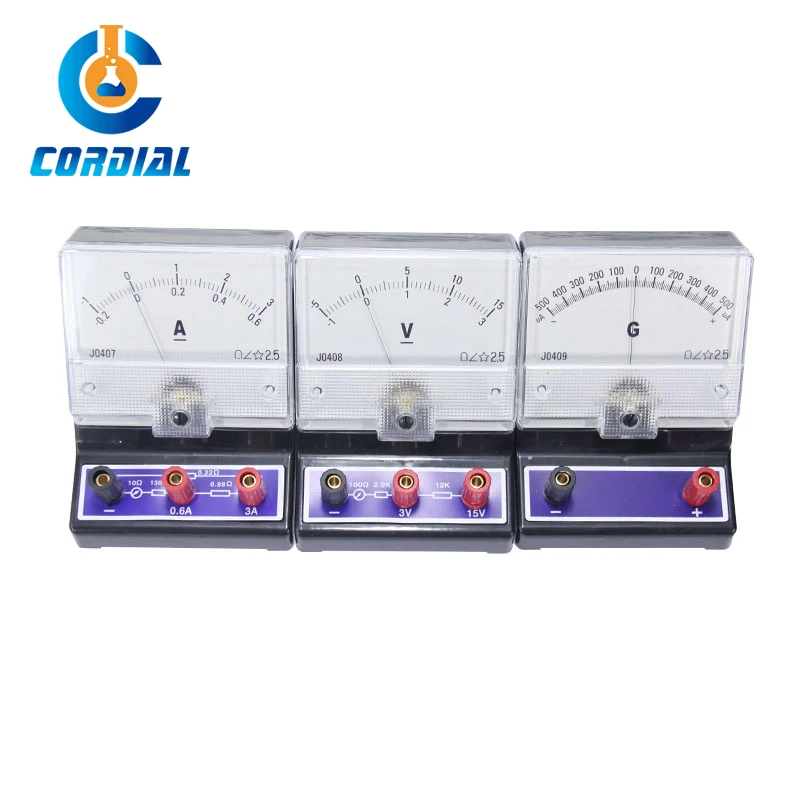 CORDIAL physical educational equipment 0.6A 3A analog dc current meter ammeter for student