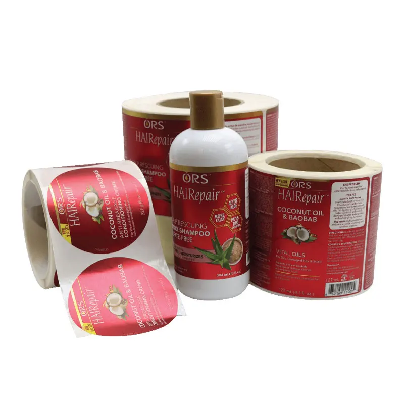 Adhesive Label Printer Waterproof Cosmetics Private Label Skin Care Sticker