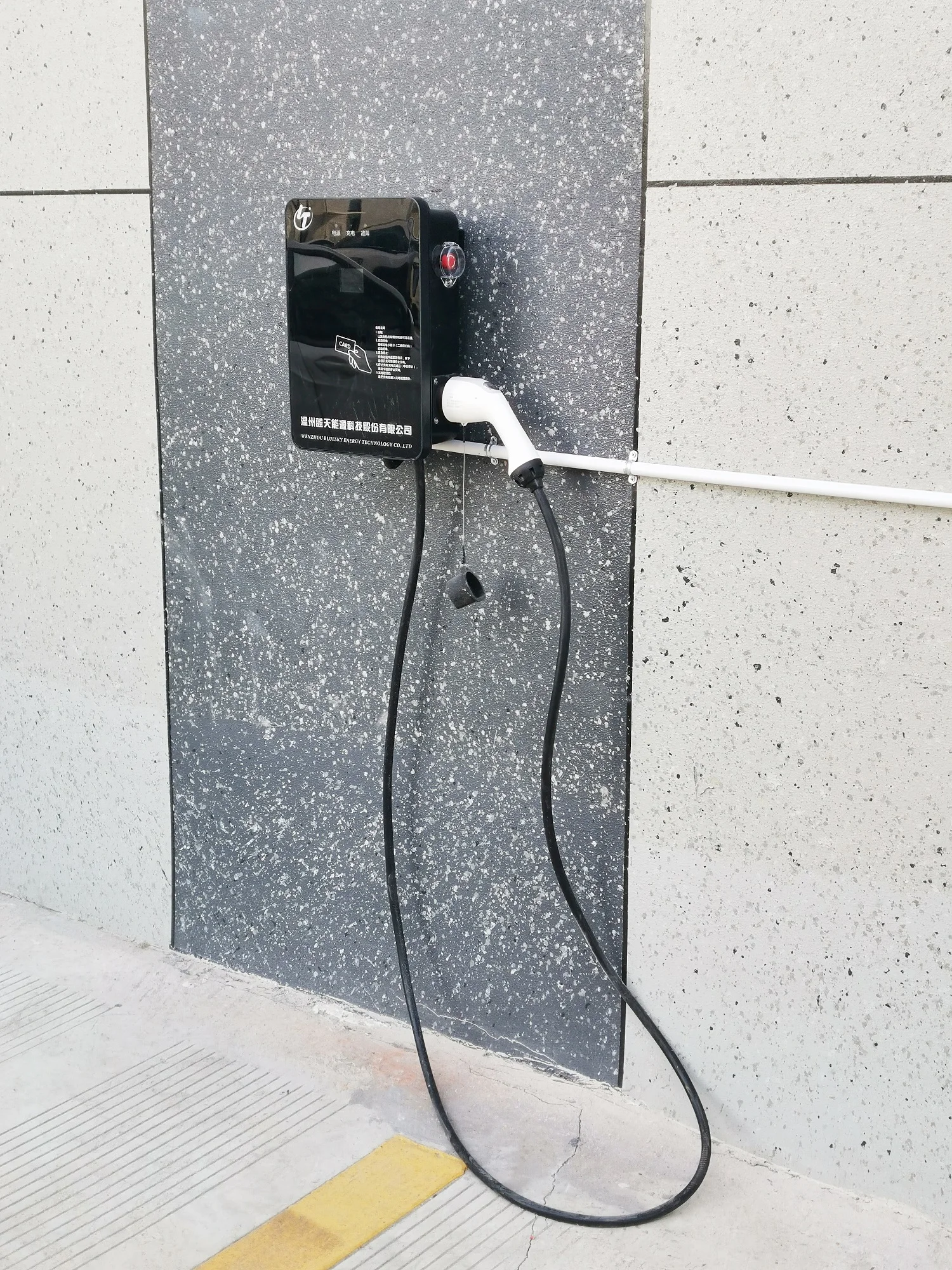  22 кВт AC EV зарядное устройство с типом 2 GB/T 4 экран настенный ev 32a