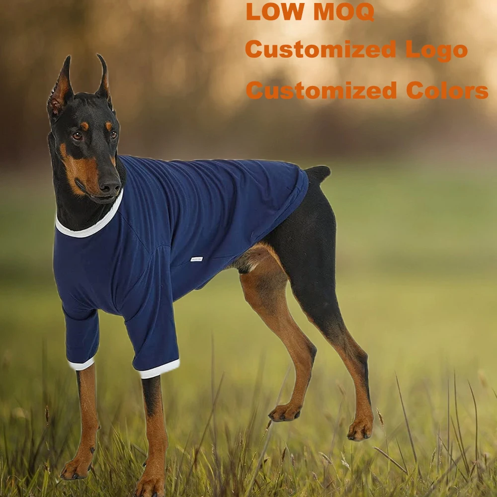 Cotton Soft Breathable  Clothes Wholesale Pet Clothes Large Custom Blank Chinese Online Markets T-Shirt Dog Shirt