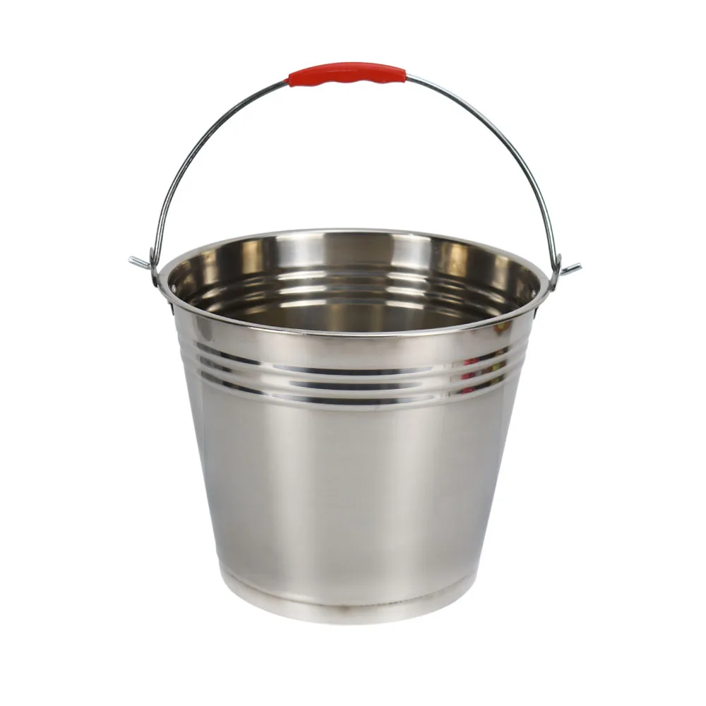 Custom LOGO Metal Bucket Stainless Steel Water ice Bucket With Handle