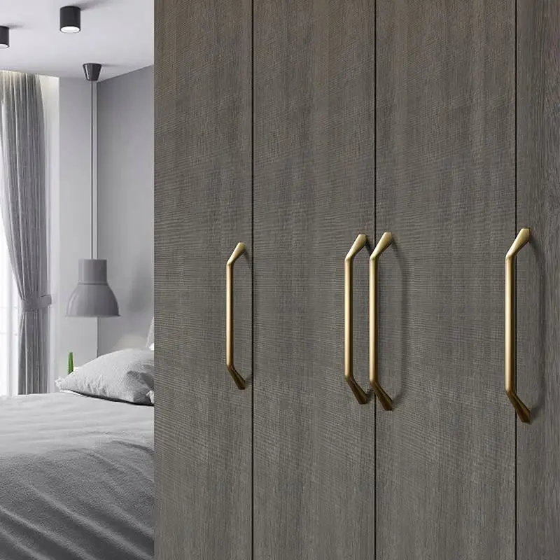 YONFIA 3705 factory manufacture brass bronze wardrobe furniture drawer handle pull closet drawer gold cabinet furniture handle