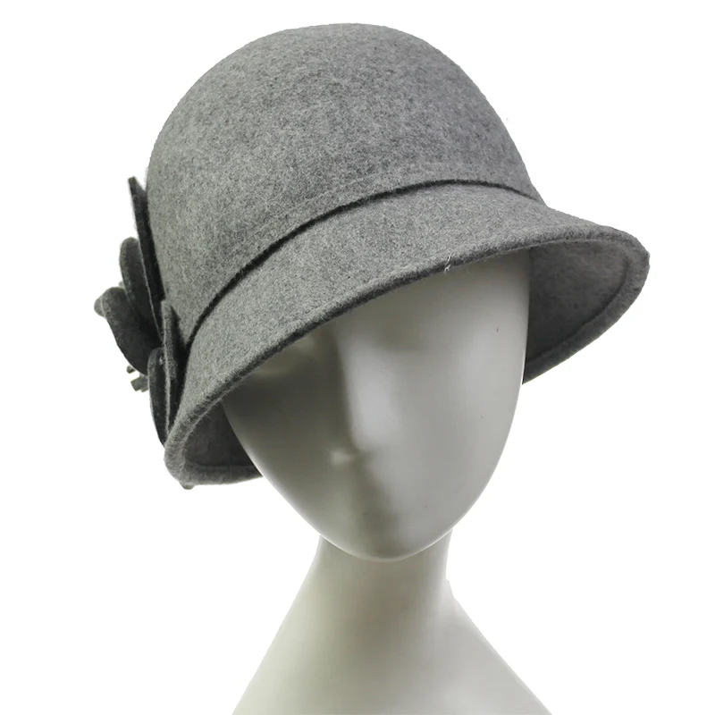 Женская шерстяная фетровая сумка-мешок Кентукки Дерби шляпы-колокол в форме шляпы из сатина с украшениями в виде цветов и с галстуком-бабочкой, праздничное платье из органзы, свадебное платье шляпа Свадебные флоппи шляп