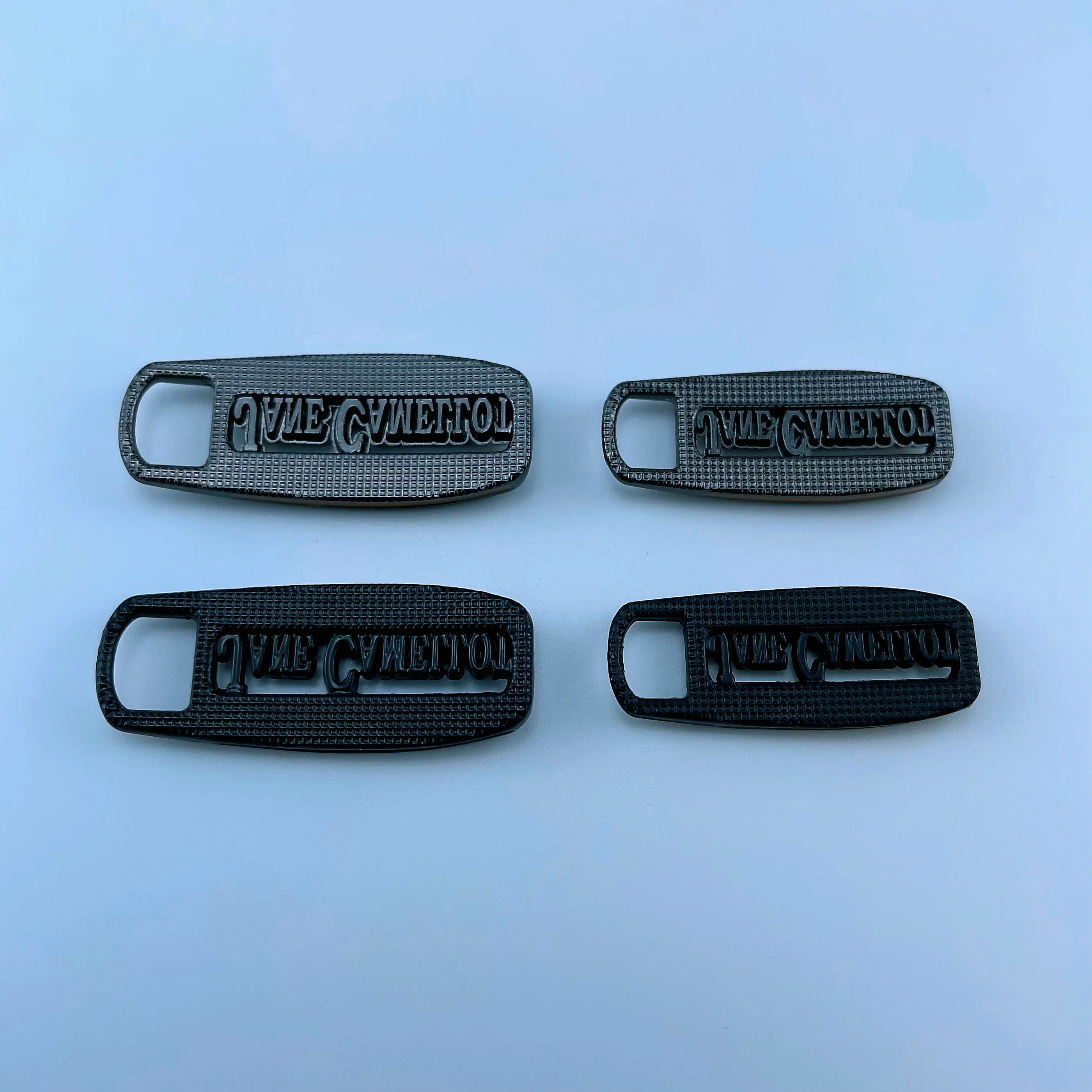 Alloy Zipper Puller Slider Zippers Pulls Metal Zinc Alloy Fashionable High Quality Customized Plating with String 3M