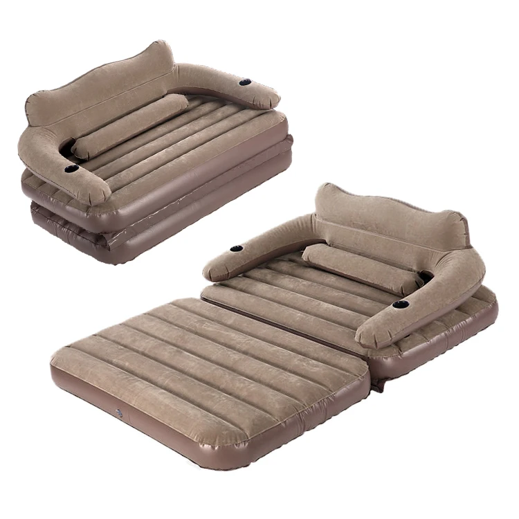 PVC flocking removable backrest sleeper couch folding chair bed sofa and bed living room sofas double folding sofa cum bed