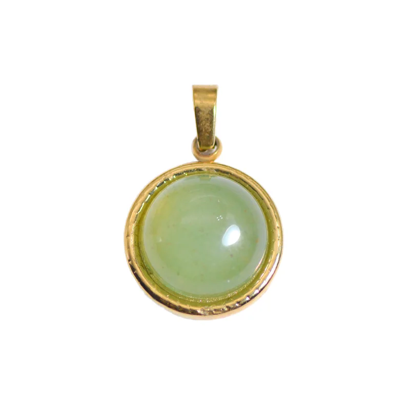 Fashionable Titanium Steel Natural Stone Oil Drop Pendant Diy Jewelry Necklace Pendant Accessories For Jewelry Production