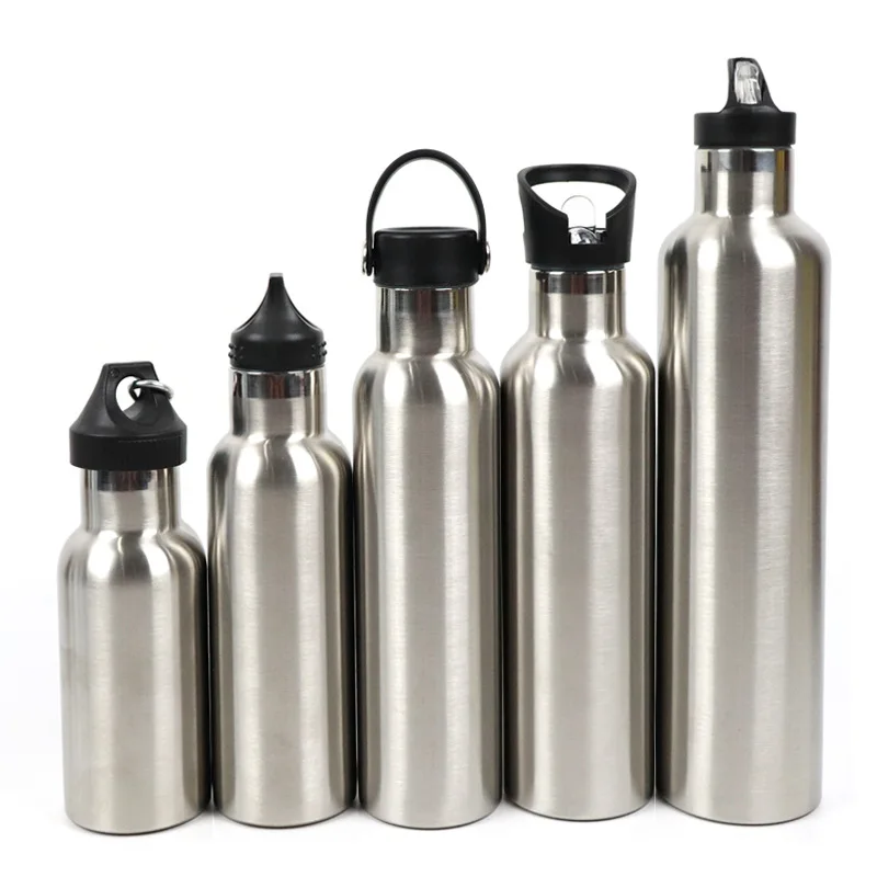 Flypeak wholesale custom 350ml 500ml 600ml 750ml 1000mlsport drinkware double walled stainless steel vacuum flask water bottle