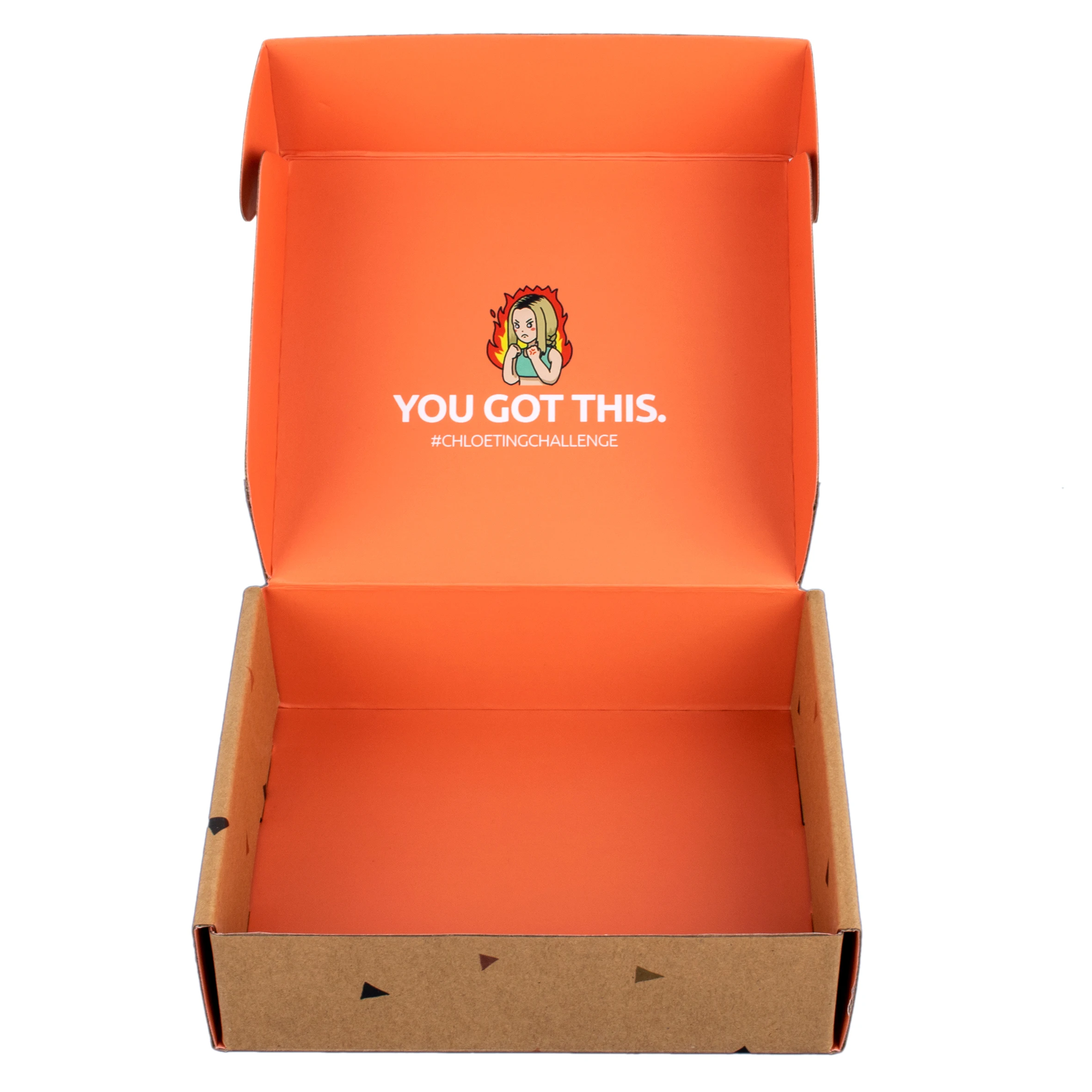 
One Piece Customer Design Kraft Paper gift Corrugated Paper Packing Color mail Box 