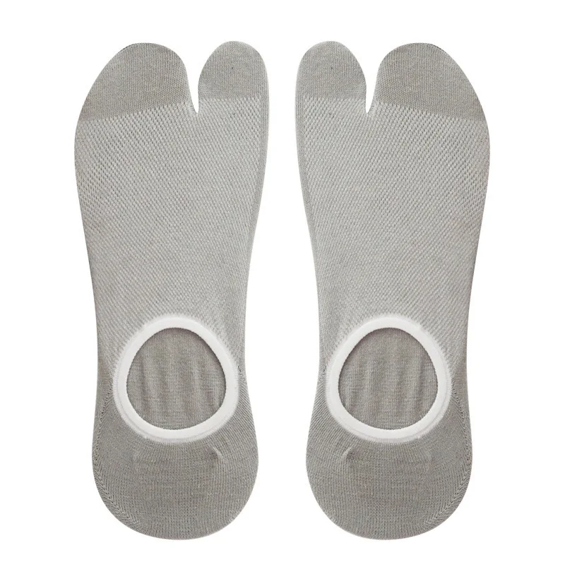 Summer Casual Men No Show 2 Toe Flip Flop Socks